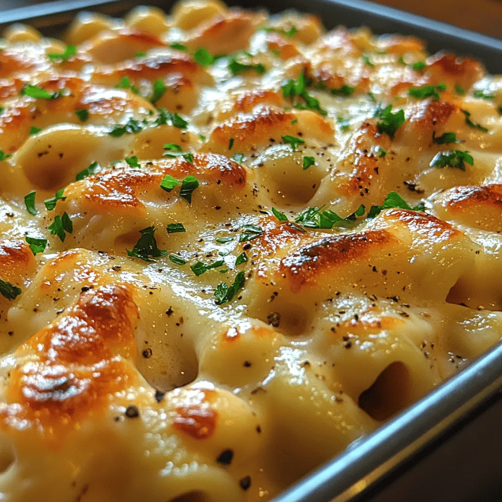 Delve into the world of comfort food with our Creamy Garlic Herb Chicken Mac and Cheese, a dish that beautifully marries the richness of creamy cheeses with the savory goodness of rotisserie chicken. This recipe is perfect for family dinners, gatherings, or simply indulging in a cozy meal at home. The combination of tender pasta, succulent chicken, and a decadent creamy sauce creates a symphony of flavors that is both satisfying and indulgent.