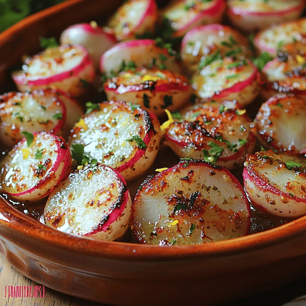 Garlic Herb Roasted Radishes are a delightful and surprising dish that elevates the humble radish to new heights. This recipe transforms these often-overlooked root vegetables into a flavorful, tender side that is as versatile as it is nutritious. With a perfect balance of earthiness from the radishes, aromatic garlic, and fragrant herbs, this dish is sure to impress both family and guests alike.