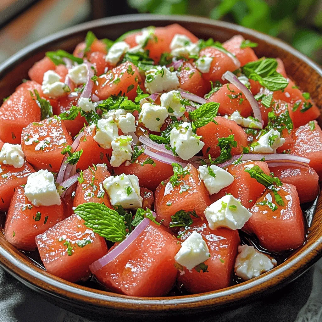 As the temperatures rise and the sun shines brighter, summer salads become a staple in many households. They offer a refreshing way to enjoy the vibrant flavors of the season while providing a nutritious boost. One standout recipe that embodies the essence of summer is the Refreshing Watermelon Feta Fiesta. This delightful dish not only tantalizes the taste buds but also showcases the beauty of seasonal ingredients, making it a perfect choice for picnics, barbecues, or even a light lunch on a hot day.