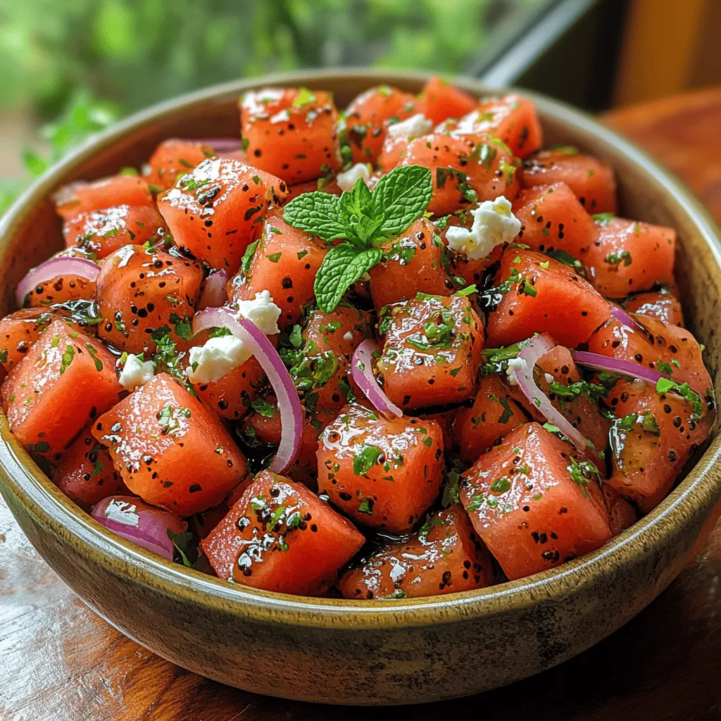 As the temperatures rise and the sun shines brighter, summer salads become a staple in many households. They offer a refreshing way to enjoy the vibrant flavors of the season while providing a nutritious boost. One standout recipe that embodies the essence of summer is the Refreshing Watermelon Feta Fiesta. This delightful dish not only tantalizes the taste buds but also showcases the beauty of seasonal ingredients, making it a perfect choice for picnics, barbecues, or even a light lunch on a hot day.