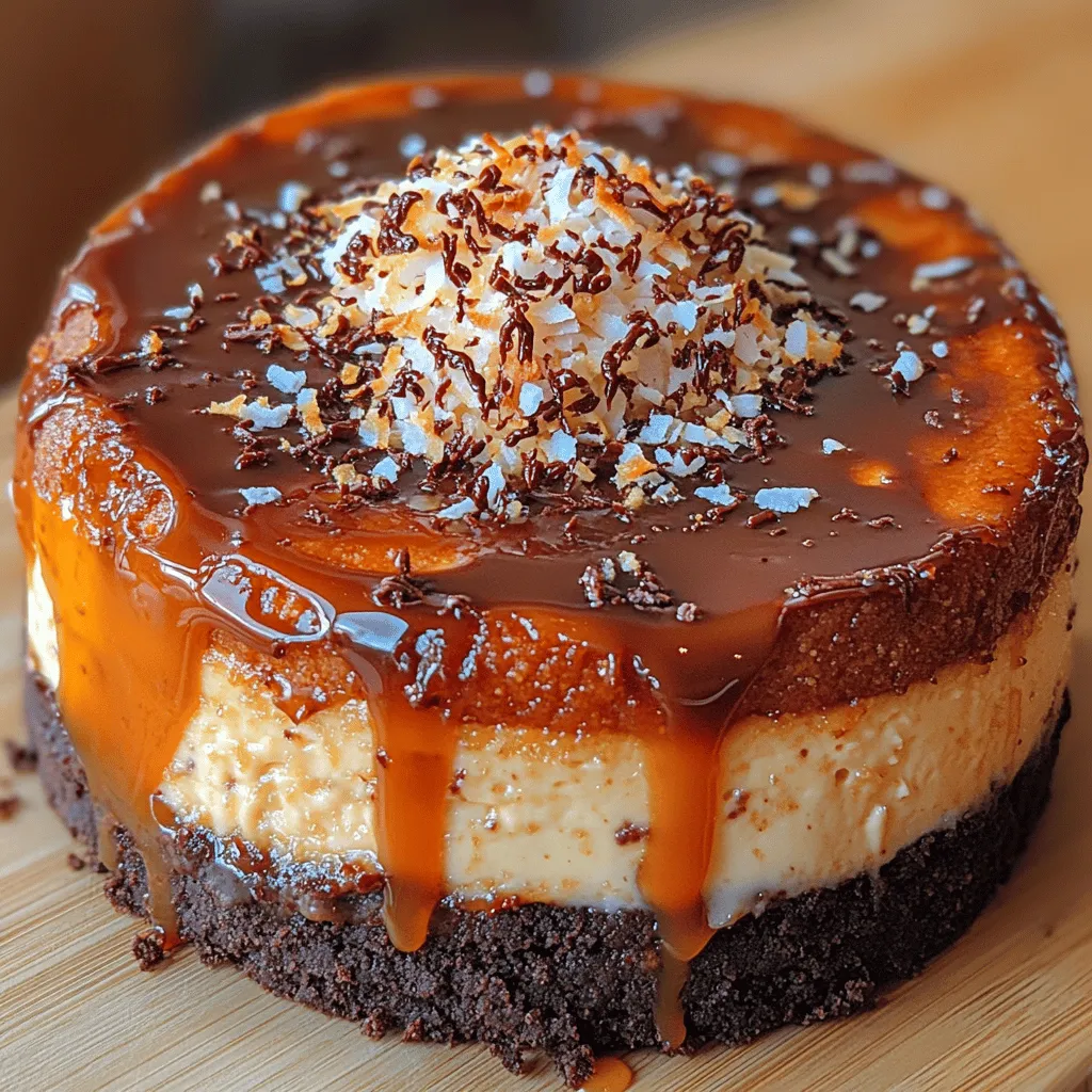 Cheesecakes have long held a special place in the hearts of dessert lovers across the globe. Their creamy texture and rich flavors make them a versatile choice for any occasion, whether it's a birthday celebration, holiday feast, or a simple weeknight indulgence. Among the numerous variations of this beloved dessert, the Coconut Dream Samoa Cheesecake stands out as a true masterpiece, combining the lusciousness of cheesecake with the delightful flavors of chocolate, coconut, and caramel inspired by the iconic Samoa cookie.