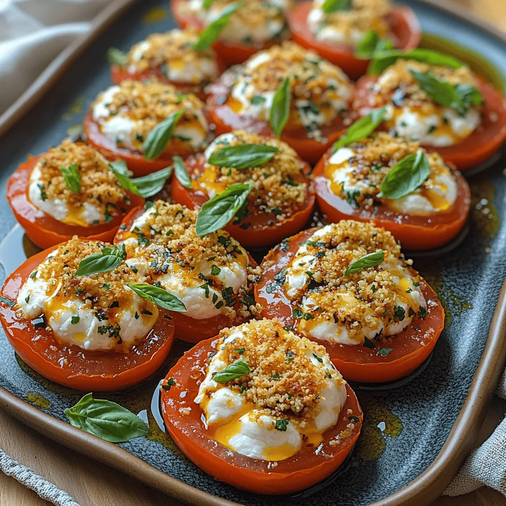 As the sun begins to warm the days and the scent of summer fills the air, there's nothing quite as refreshing as a dish that showcases the vibrant flavors of the season. Enter the Blush Tomato Burrata Crumble—a culinary masterpiece that combines the juiciness of heirloom tomatoes, the creaminess of burrata cheese, and a delightful crunch that makes it perfect as an appetizer or a show-stopping centerpiece for summer gatherings. This recipe not only dazzles the taste buds but also embodies the spirit of simplicity, making it an ideal choice for both novice cooks and seasoned chefs alike.
