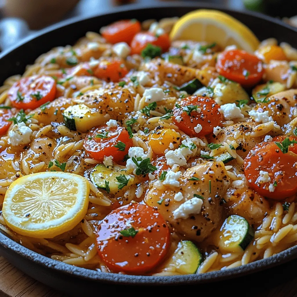 In the world of culinary delights, Mediterranean cuisine holds a special place, celebrated for its vibrant flavors and wholesome ingredients. Among its many offerings, the Greek Chicken Orzo Skillet stands out as a comforting, nutritious, and easy-to-prepare dish that perfectly encapsulates the essence of the Mediterranean diet. This recipe brings together tender chicken thighs, hearty orzo pasta, and an array of colorful vegetables, all enhanced by the robust flavors of herbs and spices.