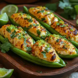 If you're looking for a quick, delicious, and visually appealing snack, look no further than Chili Lime Snap Pea Poppers. This innovative recipe combines the crisp freshness of snap peas with a delightful blend of tangy lime, spicy chili, and creamy cheese, creating a flavor explosion that's sure to impress. Whether you're hosting a casual get-together, preparing for a festive party, or simply enjoying a quiet evening at home, these snap pea poppers serve as the perfect appetizer or snack. Their vibrant colors and exciting flavors will not only satisfy your taste buds but also elevate any gathering with their unique and appealing presentation.