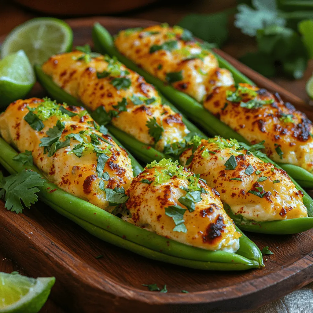 If you're looking for a quick, delicious, and visually appealing snack, look no further than Chili Lime Snap Pea Poppers. This innovative recipe combines the crisp freshness of snap peas with a delightful blend of tangy lime, spicy chili, and creamy cheese, creating a flavor explosion that's sure to impress. Whether you're hosting a casual get-together, preparing for a festive party, or simply enjoying a quiet evening at home, these snap pea poppers serve as the perfect appetizer or snack. Their vibrant colors and exciting flavors will not only satisfy your taste buds but also elevate any gathering with their unique and appealing presentation.