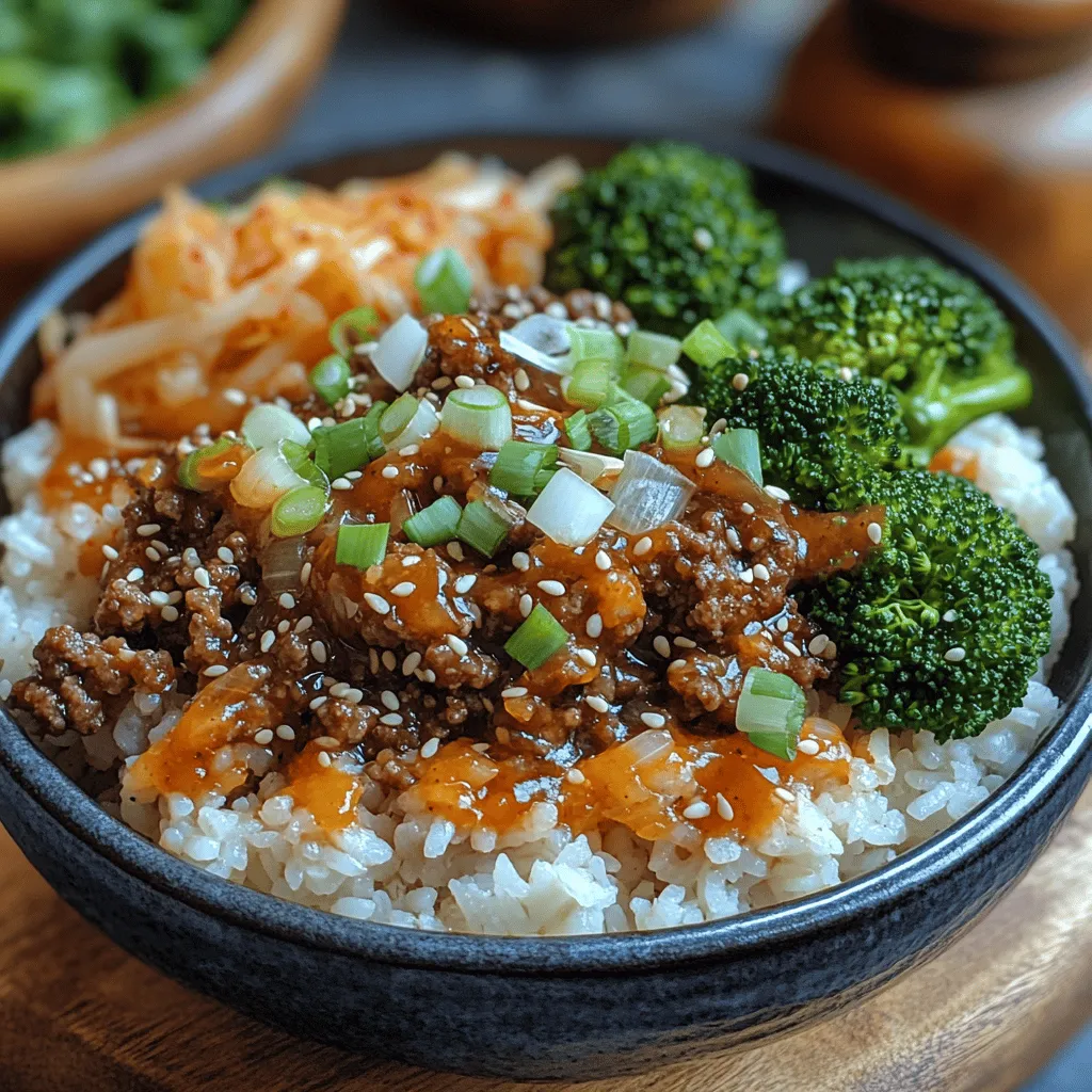 Korean cuisine has gained immense popularity across the globe, thanks to its vibrant flavors, unique textures, and emphasis on fresh ingredients. From the savory delight of bulgogi to the spicy kick of kimchi, Korean dishes offer an exciting culinary adventure. One dish that perfectly encapsulates these qualities is the Korean Ground Beef Bowl. This dish is a quick, flavorful meal that brings the essence of Korean cooking right to your kitchen.