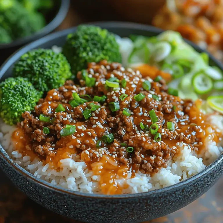 Korean cuisine has gained immense popularity across the globe, thanks to its vibrant flavors, unique textures, and emphasis on fresh ingredients. From the savory delight of bulgogi to the spicy kick of kimchi, Korean dishes offer an exciting culinary adventure. One dish that perfectly encapsulates these qualities is the Korean Ground Beef Bowl. This dish is a quick, flavorful meal that brings the essence of Korean cooking right to your kitchen.