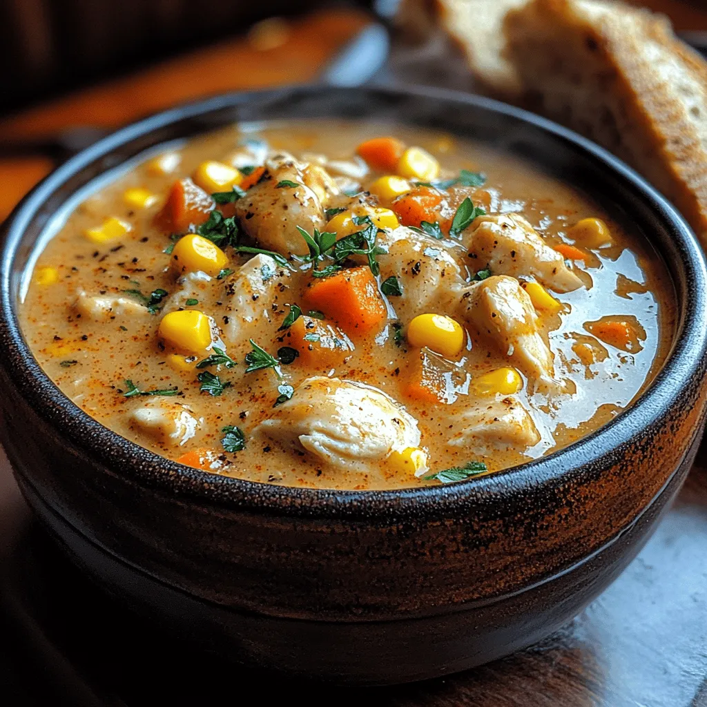 Indulging in a warm, comforting bowl of soup can be one of life's simple pleasures, especially during chilly days or when you're in need of a cozy meal. This Dreamy Creamy Chicken and Corn Soup combines tender chicken, sweet corn, and a medley of vegetables in a rich, velvety broth, making it an ideal dish for family dinners or meal prep.