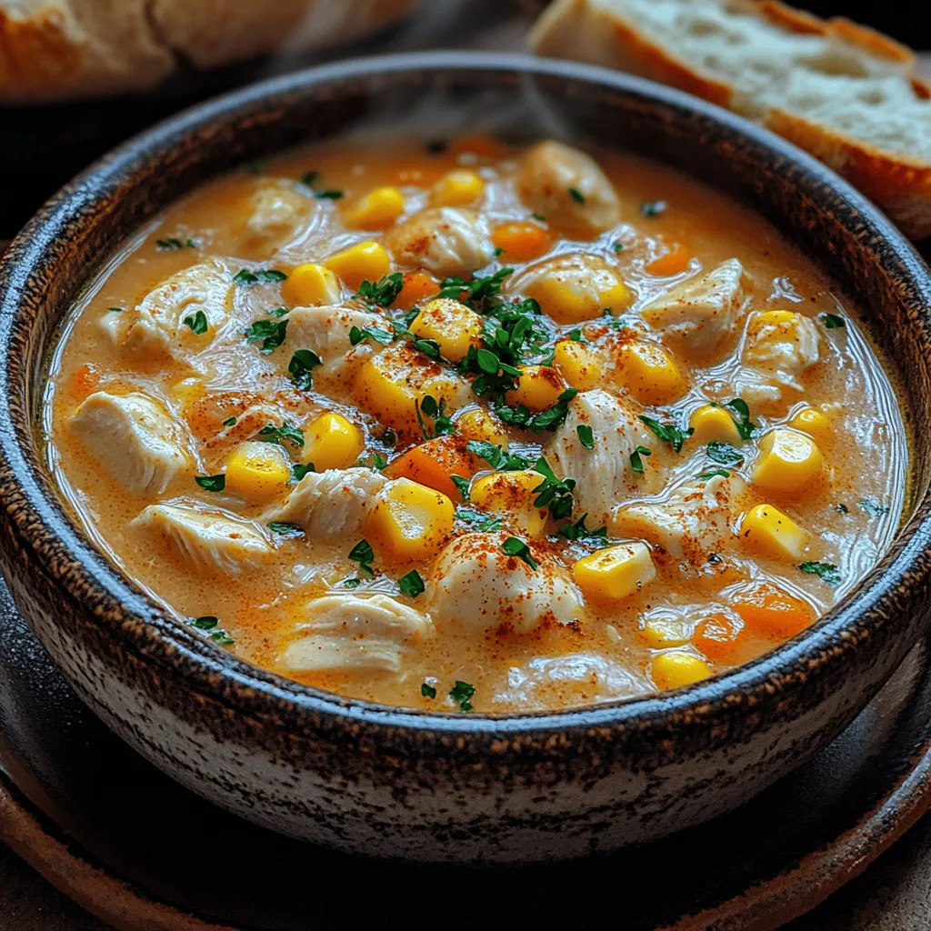 Indulging in a warm, comforting bowl of soup can be one of life's simple pleasures, especially during chilly days or when you're in need of a cozy meal. This Dreamy Creamy Chicken and Corn Soup combines tender chicken, sweet corn, and a medley of vegetables in a rich, velvety broth, making it an ideal dish for family dinners or meal prep.