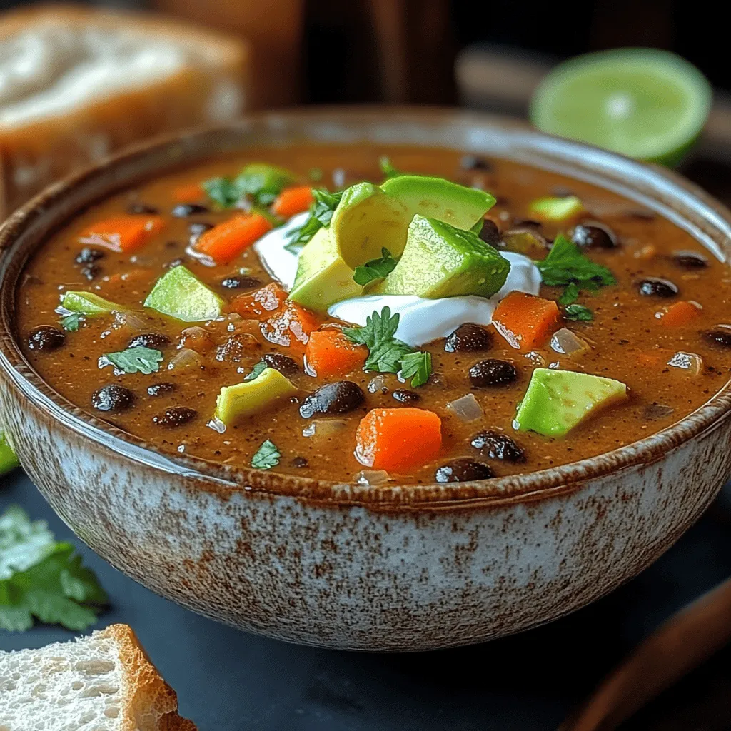 Flame-Kissed Spicy Black Bean Soup is not just a dish; it's an experience that embodies warmth, flavor, and nutrition all in one bowl. This vibrant soup serves as a perfect option for any meal, whether you’re enjoying a cozy night in or hosting a gathering with friends. With its rich and spicy profile, it caters to those who crave comfort food but still want to make healthy choices. Incorporating this dish into your diet is an excellent way to embrace plant-based eating without sacrificing taste.