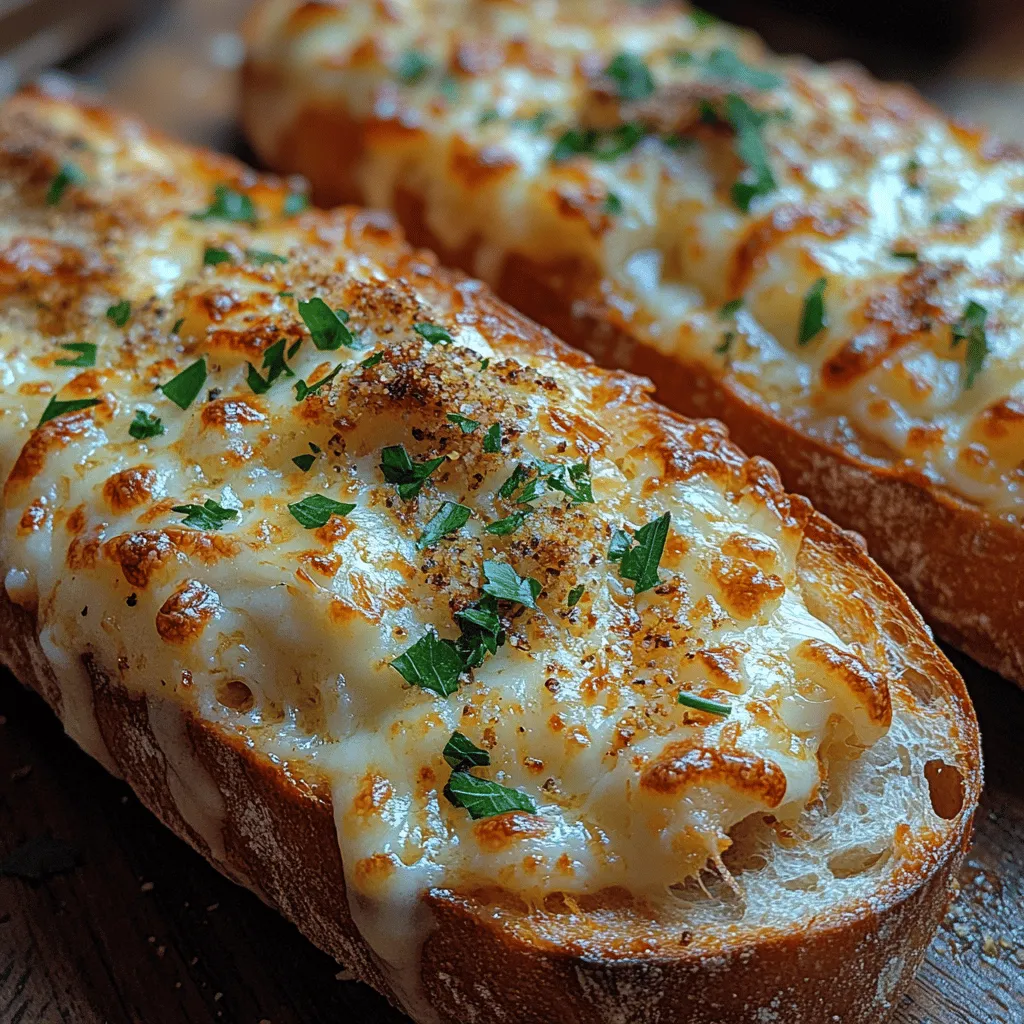 Cheesy Garlic Wonderland Bread is a culinary creation that elevates any gathering or meal into something extraordinary. This delightful dish combines the comforting taste of freshly baked bread with the robust flavors of garlic and ooey-gooey cheese, making it an irresistible option for various occasions. Whether you're hosting a dinner party, preparing a casual family meal, or looking for a savory snack, this bread serves as a versatile side that complements a wide range of dishes. Its ability to please a crowd makes it a must-try recipe for any home cook.