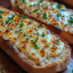 Cheesy Garlic Wonderland Bread is a culinary creation that elevates any gathering or meal into something extraordinary. This delightful dish combines the comforting taste of freshly baked bread with the robust flavors of garlic and ooey-gooey cheese, making it an irresistible option for various occasions. Whether you're hosting a dinner party, preparing a casual family meal, or looking for a savory snack, this bread serves as a versatile side that complements a wide range of dishes. Its ability to please a crowd makes it a must-try recipe for any home cook.
