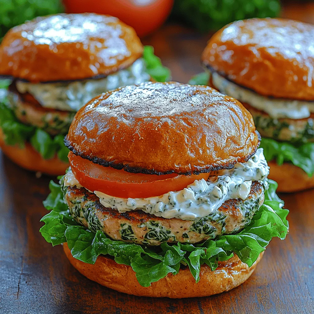 Spinach Feta Turkey Burgers: A Flavorful and Nutritious Alternative