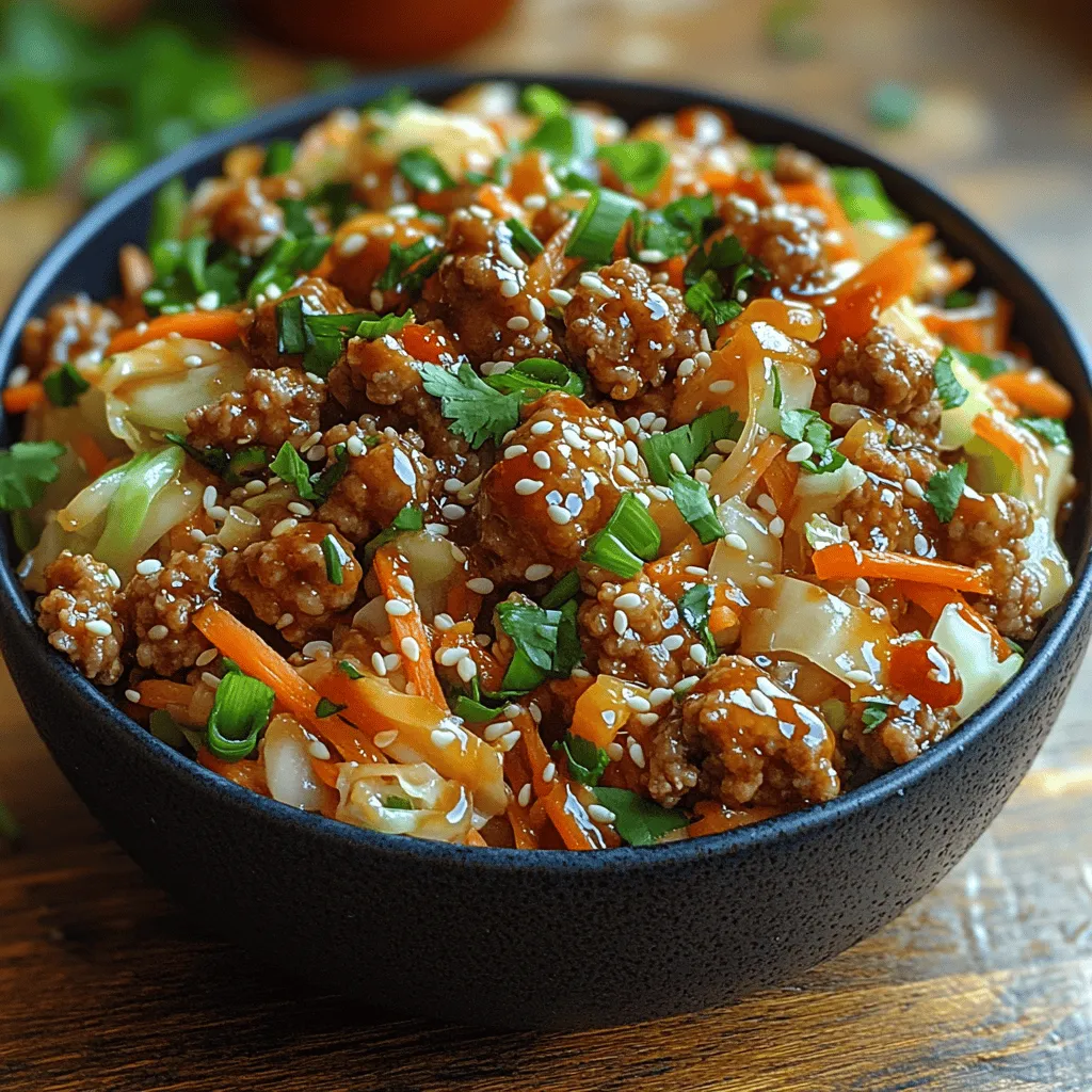 In today’s fast-paced world, the demand for quick and easy meals has skyrocketed. Home cooks are constantly on the lookout for dishes that can be prepared in a snap without compromising on flavor or nutrition. Enter the delightful recipe for Egg Roll in a Bowl. This ingenious dish encapsulates all the rich flavors of traditional egg rolls but without the hassle of frying or rolling. It’s a brilliant solution for busy weeknights or casual gatherings, providing a satisfying meal that can be ready in under 30 minutes.