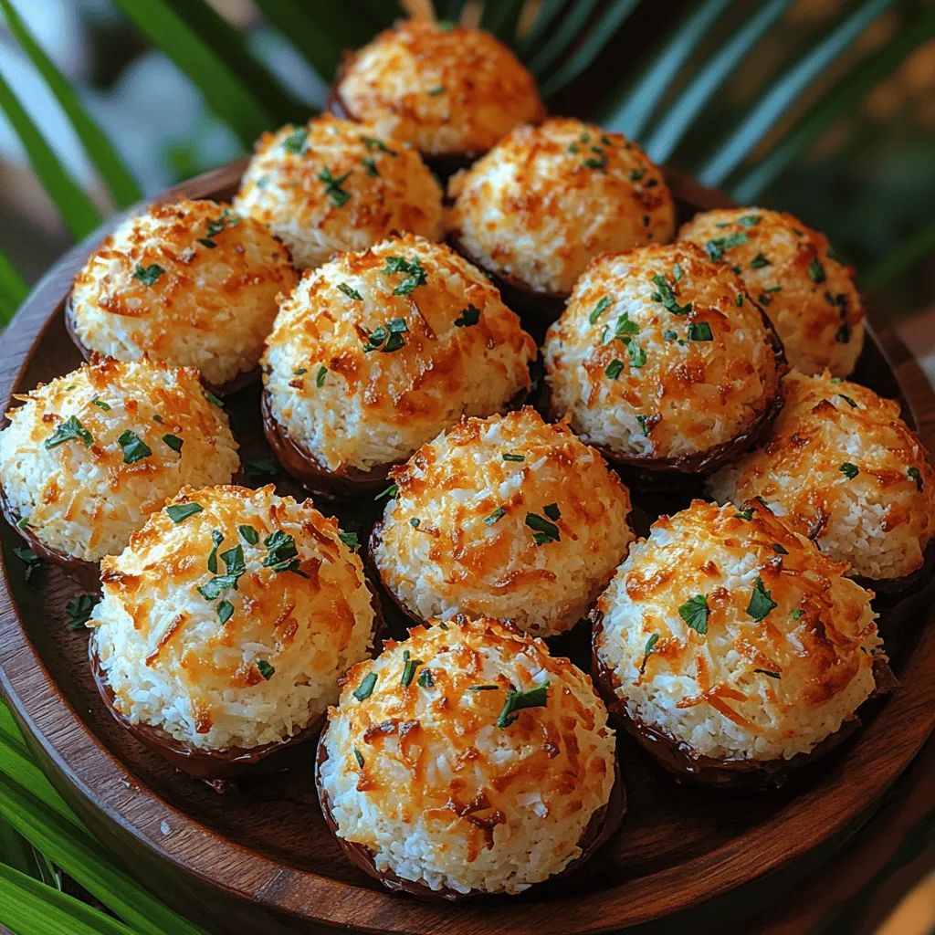 Coconut macaroons are a delightful treat that transports you straight to a tropical paradise with every bite. These sweet, chewy confections made primarily of shredded coconut evoke images of sandy beaches, warm sunshine, and the gentle sway of palm trees. Their appeal lies in their simple yet satisfying texture, which combines the rich flavor of coconut with a hint of sweetness. Whether you are enjoying them as a snack, serving them at a summer gathering, or gifting them to friends and family, coconut macaroons are a celebration of the flavors of summer.