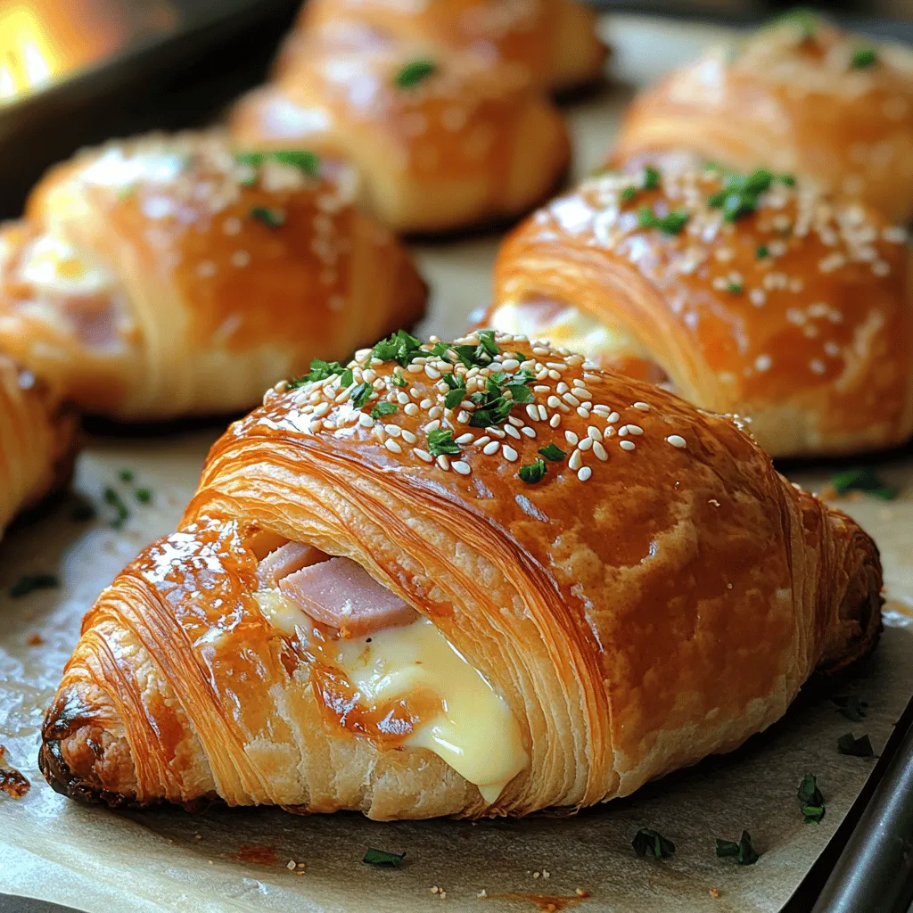 Croissants have long held a cherished place in culinary traditions around the globe, known for their flaky, buttery texture that melts in your mouth. Originating from Austria and perfected in France, these crescent-shaped pastries have transcended their humble beginnings to become a staple in bakeries and kitchens alike. Their versatility is unmatched, serving as a delightful breakfast item, an elegant brunch addition, or even a savory snack for gatherings. Among the many variations of croissants, *Mini Ham and Cheese Croissants* stand out as a beloved choice, offering a harmonious blend of flavors wrapped in a tender, flaky crust.