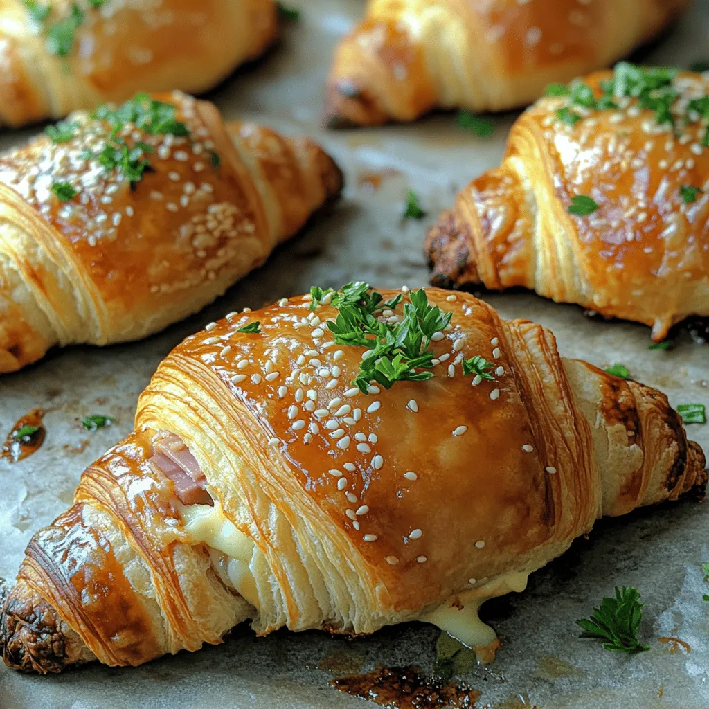 Croissants have long held a cherished place in culinary traditions around the globe, known for their flaky, buttery texture that melts in your mouth. Originating from Austria and perfected in France, these crescent-shaped pastries have transcended their humble beginnings to become a staple in bakeries and kitchens alike. Their versatility is unmatched, serving as a delightful breakfast item, an elegant brunch addition, or even a savory snack for gatherings. Among the many variations of croissants, *Mini Ham and Cheese Croissants* stand out as a beloved choice, offering a harmonious blend of flavors wrapped in a tender, flaky crust.