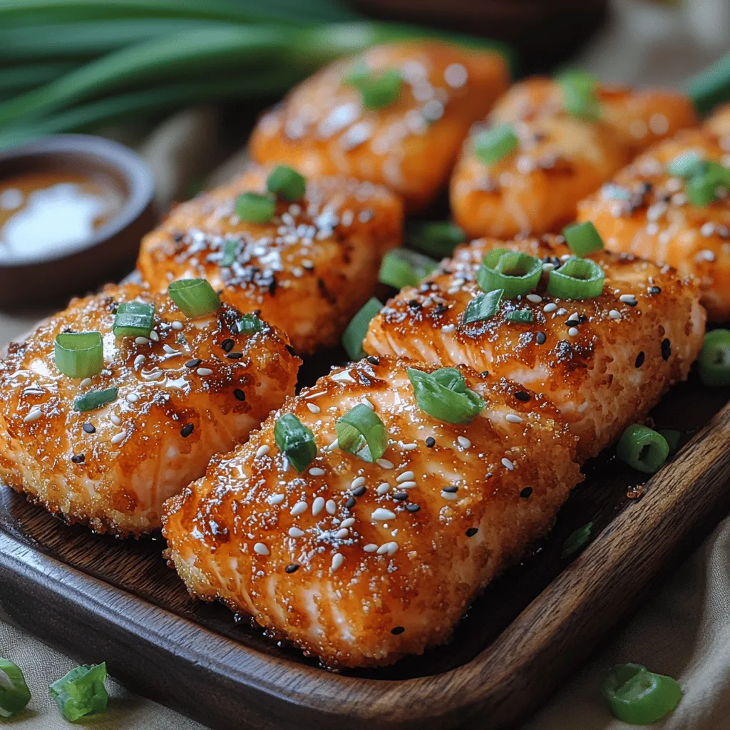 In the realm of delectable seafood dishes, few can rival the allure of Crispy Honey Garlic Salmon Bites. This dish harmoniously combines tender salmon fillets with a delightful crispy coating, all enveloped in a sweet and savory glaze. The result is a mouthwatering treat that is not just delicious but also bursting with flavor, making it a standout choice for any meal. Whether you're looking to impress guests at a dinner party, seeking a quick and satisfying weeknight dinner, or wanting to prepare a crowd-pleasing appetizer, this recipe delivers on all fronts.