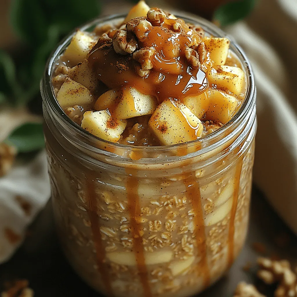 Indulge in Deliciousness with Crispy Caramel Apple Pie Overnight Oats
