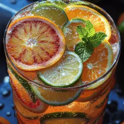 Sparkling Citrus Punch is not just a drink; it's an experience that captures the essence of refreshing citrus flavors and effervescent bubbles. Perfect for a myriad of occasions—from lively summer parties to elegant brunches—this punch offers a delightful combination of sweetness and tartness, elevating any gathering. Whether you're hosting a birthday celebration, a picnic in the park, or a casual get-together with friends, this punch promises to be a crowd-pleaser, bringing a splash of brightness and joy to your festivities.