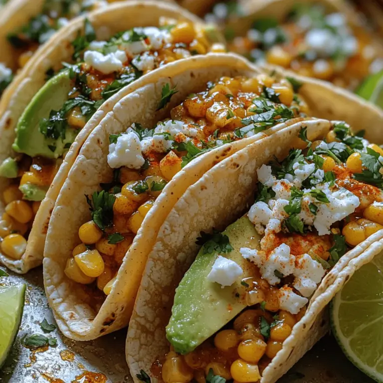 In the realm of culinary delights, few combinations excite the palate quite like sweet and spicy. This Sweet Heat Corn Tacos recipe captures that tantalizing balance perfectly, blending the natural sweetness of fresh corn with a kick of heat from a carefully curated selection of spices. Ideal for a quick weeknight dinner or a festive gathering, these tacos are not only bursting with flavor but also easy to prepare, making them a favorite among home cooks and food enthusiasts alike. Whether you're hosting a summer barbecue or simply looking to spice up your weekly meal rotation, this recipe promises to please.