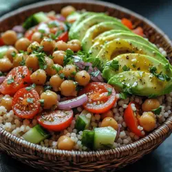 Refreshing Cold Chickpea Couscous Bowl: A Delightful Summer Dish