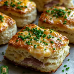 Imagine biting into a warm, flaky biscuit that melts in your mouth, releasing a rich, buttery flavor combined with the savory goodness of ham and the sharp tang of cheddar cheese. This is the sensory delight that awaits you with our savory ham and cheese butter biscuits. Not only do these biscuits exude comfort, but they also capture the essence of home-cooked goodness that many of us cherish.