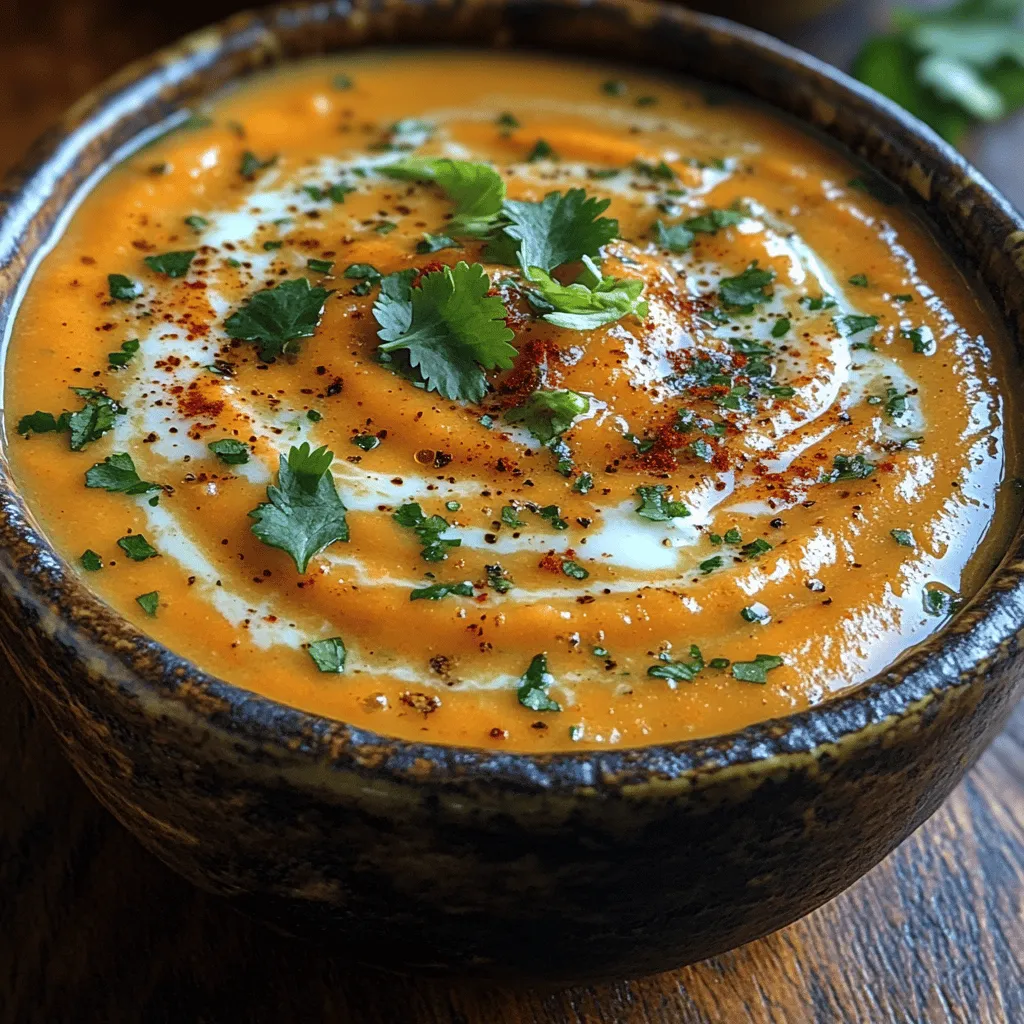 Welcome to the delightful world of Carrot Ginger Coconut Bliss Soup, a dish that not only tantalizes your taste buds but also nourishes your body and soul. This comforting soup combines the natural sweetness of carrots, the zing of ginger, and the creamy richness of coconut milk, creating a blissful blend that can be enjoyed on any occasion. Whether you are seeking a warm bowl to fend off the winter chill, a nutritious option for a family dinner, or a vibrant starter for an elegant gathering, this soup fits the bill perfectly.