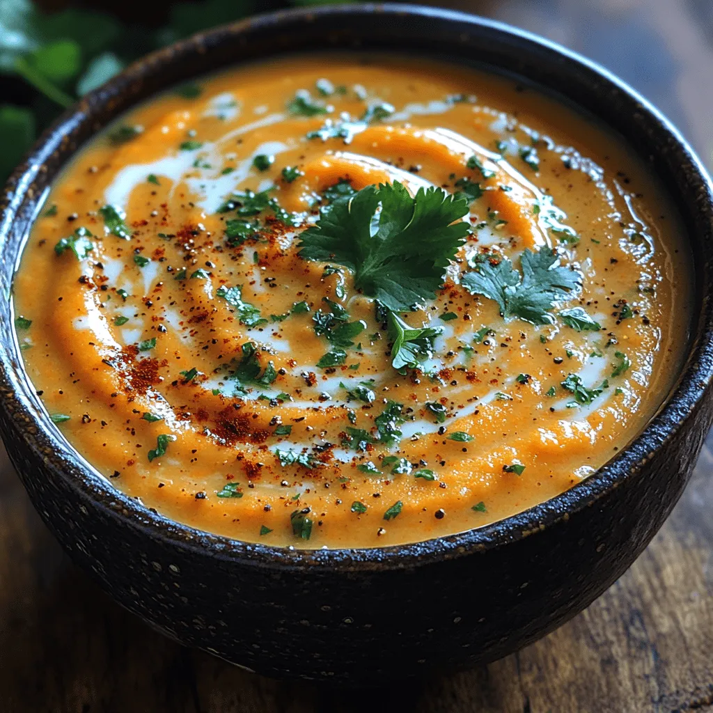 Carrot Ginger Coconut Bliss Soup: A Soul-Warming Recipe