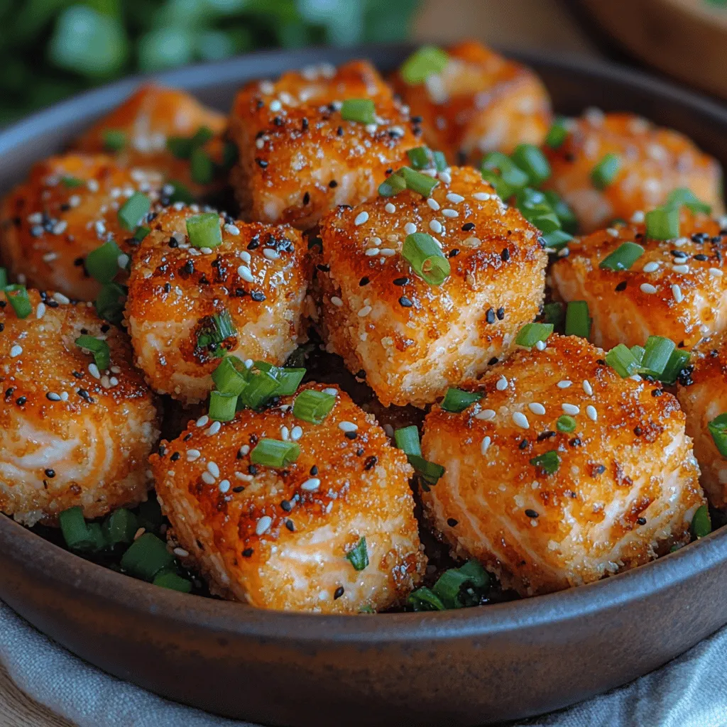 The trend of turning traditional seafood into irresistible finger foods has gained significant popularity in recent years. Salmon, known for its rich flavor and health benefits, lends itself beautifully to innovative cooking methods, making it a favorite among home cooks and chefs alike. These Crispy Honey Garlic Salmon Bites not only provide a delectable taste experience but also offer a host of nutritional advantages, such as high levels of omega-3 fatty acids, protein, and essential vitamins.