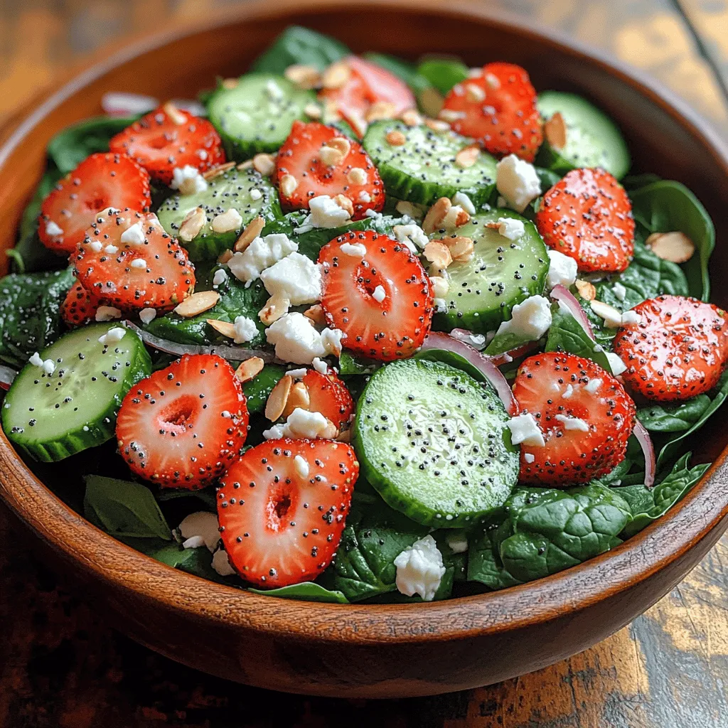 When the weather warms up and the sun shines brightly, nothing quite captures the essence of spring and summer like a fresh salad. Among the many options, the Vibrant Spinach Strawberry Poppyseed Salad stands out for its stunning array of colors and delightful flavors. This salad combines the earthy greens of spinach with the sweet juiciness of strawberries, creating a visual feast that is as appealing to the eye as it is to the palate.