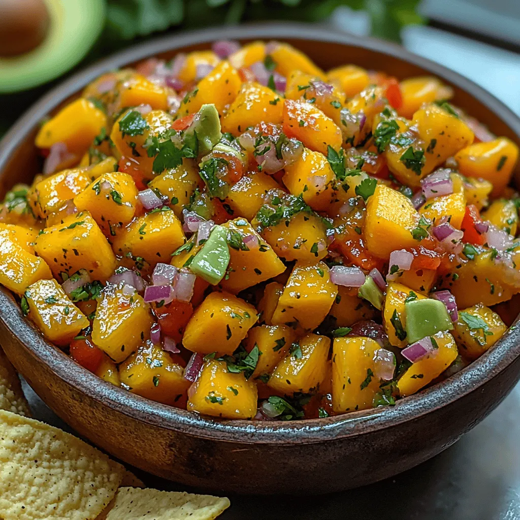 Welcome to the vibrant world of Tropical Paradise Mango Salsa—an explosion of color, flavor, and freshness that will transport your taste buds straight to a sun-soaked beach. This delightful salsa combines the natural sweetness of ripe mangoes with a medley of crunchy vegetables and zesty lime juice, creating a refreshing blend that is perfect for any occasion. Whether you serve it as a dip alongside crispy tortilla chips, a topping for grilled fish or chicken, or a side dish to accompany your favorite meals, this salsa is sure to be a hit.