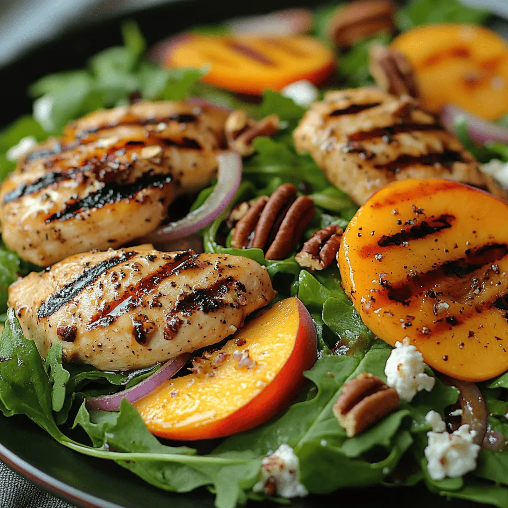 As the sun shines brighter and the temperatures rise, there's nothing quite like a refreshing salad to cool down and nourish your body. Summer salads are not just a meal; they are a celebration of the season's bounty. The vibrant colors, fresh ingredients, and satisfying flavors come together to create dishes that are as pleasing to the palate as they are to the eye. Today, we are excited to share a delightful recipe for Grilled Chicken Peach Salad, a dish that embodies the essence of summer dining.