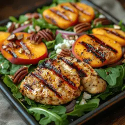 Grilled Chicken Peach Salad Recipe