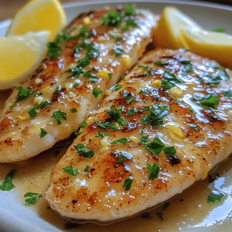 For seafood enthusiasts and novices alike, Zesty Lemon Butter Tilapia offers a refreshing and flavorful option that is sure to impress. This dish embodies the essence of simple yet elegant cooking with its bright citrus notes and rich buttery sauce. It’s an ideal choice for weeknight dinners when time is of the essence but flavor cannot be compromised. The combination of tender tilapia fillets, zesty lemon, and creamy butter creates a culinary experience that elevates the meal to new heights.