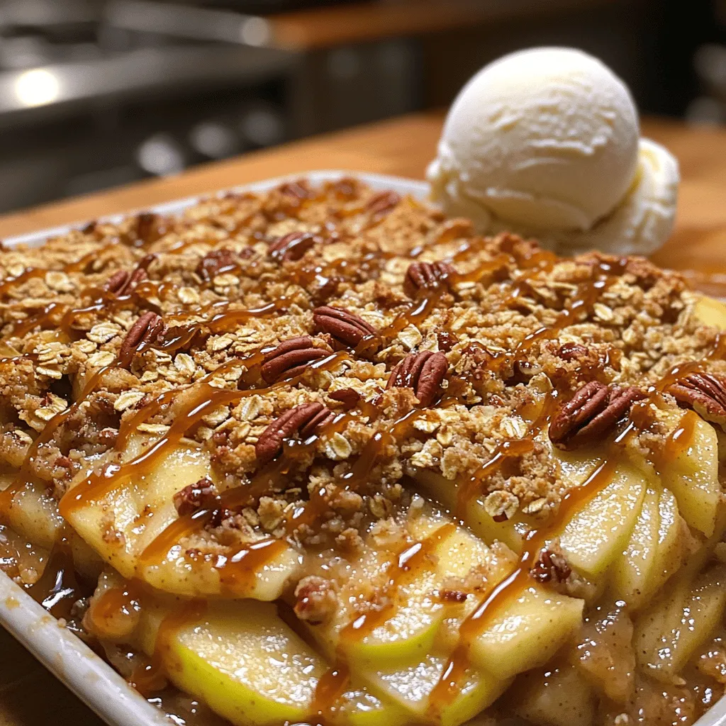 As the crisp autumn air settles in and leaves begin to turn golden, there's no better way to embrace the season than with a warm, comforting dessert. The Salted Caramel Apple Crumble Delight is the perfect answer to those chilly evenings, combining the tartness of Granny Smith apples with the rich, decadent flavor of homemade salted caramel, all topped off with a crunchy crumble that adds the perfect textural contrast. This dessert not only satisfies your sweet tooth but also brings a sense of nostalgia that is often associated with fall gatherings and cozy family nights.