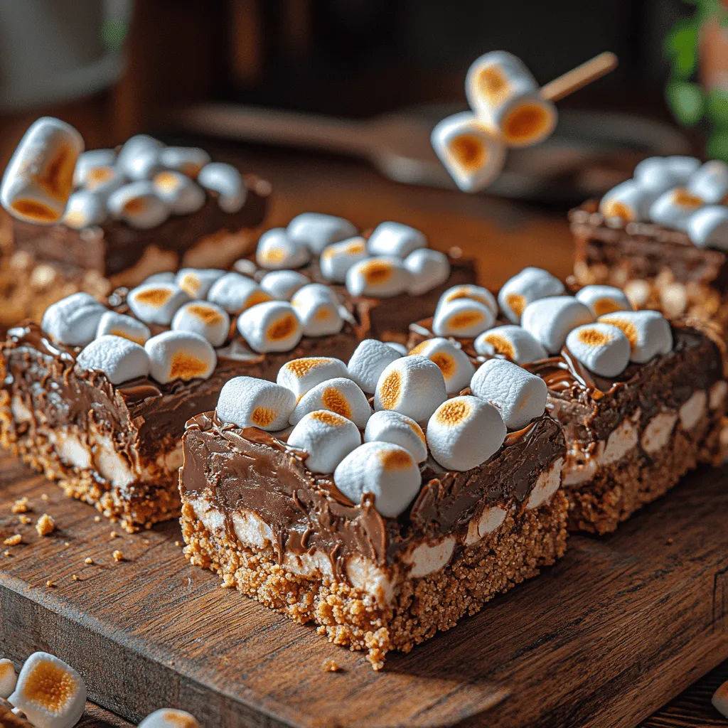 S’mores have long been a beloved treat, evoking memories of summer nights spent around crackling campfires, where laughter and marshmallow toasting go hand in hand. The classic combination of graham crackers, gooey roasted marshmallows, and rich chocolate is not just a nostalgic experience; it’s a universally cherished dessert that brings people together. However, while the traditional method requires a campfire, we’re introducing a modern twist to this classic favorite: Heavenly No-Bake S’mores Bars.
