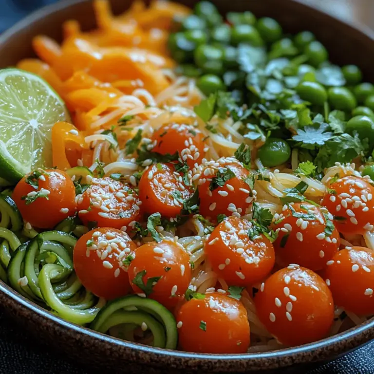 In contemporary cuisine, noodle bowls have surged in popularity, becoming a favorite among food enthusiasts seeking quick, nutritious, and satisfying meals. These versatile dishes combine a variety of ingredients, allowing for endless creativity while meeting diverse dietary preferences. Enter the Summer Veggie Noodle Bowl, a vibrant and refreshing option perfect for warm weather days. Bursting with fresh vegetables, flavors, and textures, this dish not only tantalizes the taste buds but also promotes a healthy lifestyle.