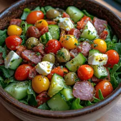 Antipasto salads have become a beloved staple for food enthusiasts, offering a delightful and colorful addition to any meal. Originating from Italy, the term "antipasto" translates to "before the meal," traditionally serving as an appetizer that tantalizes the taste buds. However, in modern culinary practices, antipasto salads have evolved into vibrant, hearty dishes that can easily stand alone. They are perfect for casual gatherings, elegant dinner parties, or even a quick and nutritious lunch. This Vibrant Antipasto Salad recipe is not only visually stunning but also packed with fresh, wholesome ingredients that provide a burst of flavor in every bite.