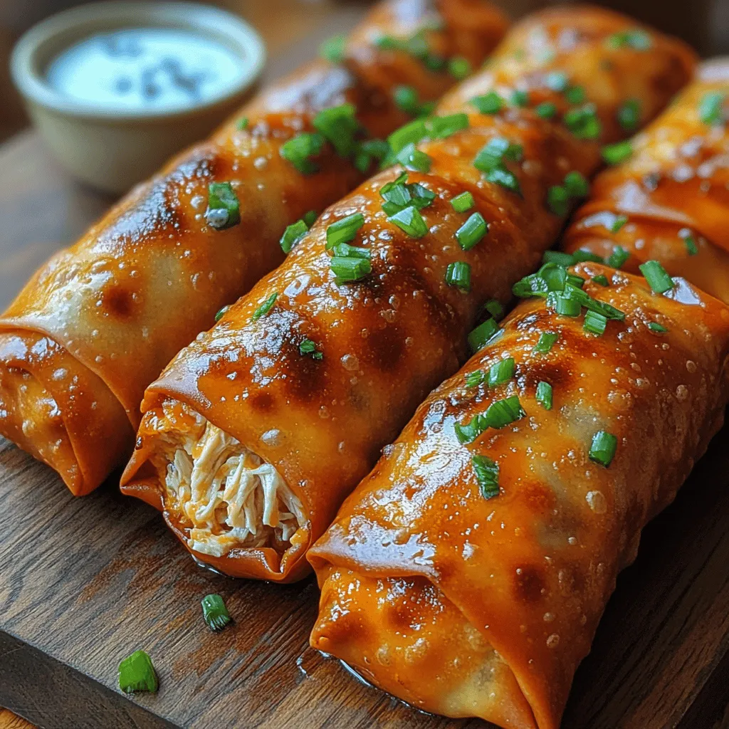 To create the perfect Buffalo Chicken Egg Rolls, it’s essential to understand the role of each ingredient. Here’s a closer look at what you’ll need and why each component is vital to the dish.