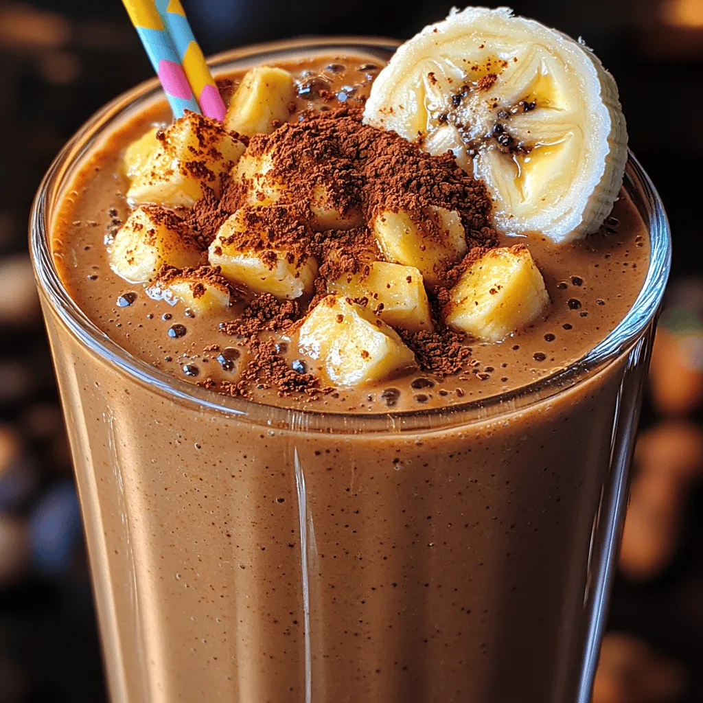 Indulge in Health: Choco-Peanut Bliss Banana Smoothie Recipe