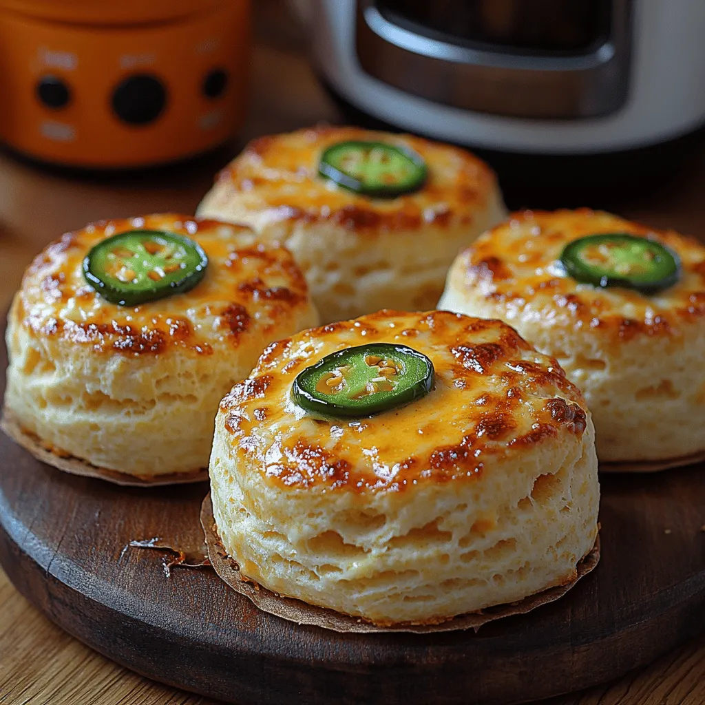 In the world of breakfast delights, few items beckon to our taste buds quite like a fresh, warm biscuit. Biscuits are not just a meal; they are a tradition steeped in comfort and nostalgia, often evoking memories of family gatherings and leisurely Sunday mornings. Combining the rich, creamy flavors of cheddar cheese with the zesty kick of jalapeños, Spicy Sunrise Jalapeño Cheddar Breakfast Biscuits are a perfect start to your day. Whether enjoyed alongside a steaming cup of coffee or served as a base for a hearty breakfast sandwich, these biscuits offer a delightful blend of flavors and textures that awaken the senses. This article dives into the simplicity and satisfaction of making your own biscuits at home, providing a detailed recipe and insights into the delicious ingredients that make these biscuits a must-try.