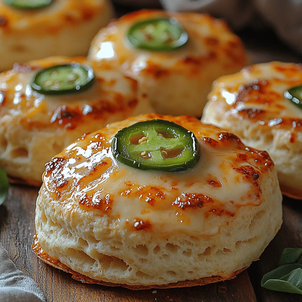 Spicy Sunrise Jalapeño Cheddar Breakfast Biscuits