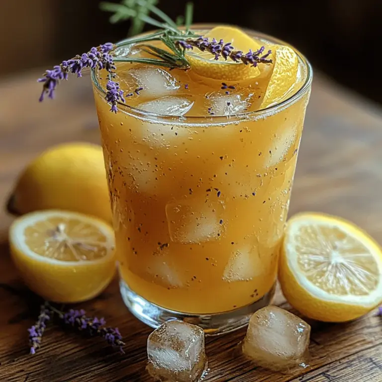Imagine a glass of lemonade that is both invigorating and calming—a drink that quenches your thirst while simultaneously soothing your senses. Lavender Bliss Iced Lemonade achieves just that by incorporating the delicate essence of lavender into the traditional lemonade base. The aromatic lavender provides a subtle floral note that perfectly complements the tartness of fresh lemons, creating a harmonious balance that is refreshingly delightful.