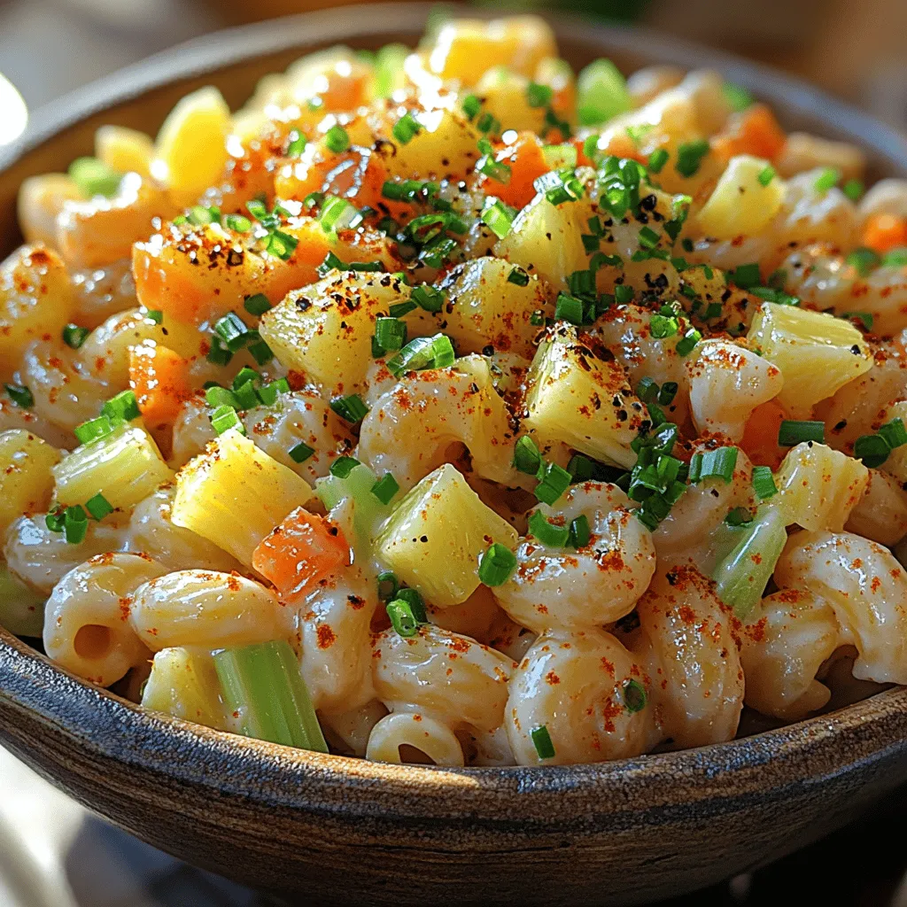 To create a truly exceptional Tropical Delight Macaroni Salad, it's essential to understand the role each ingredient plays in the overall flavor and texture. Let’s dive into the key components that make this dish a standout.