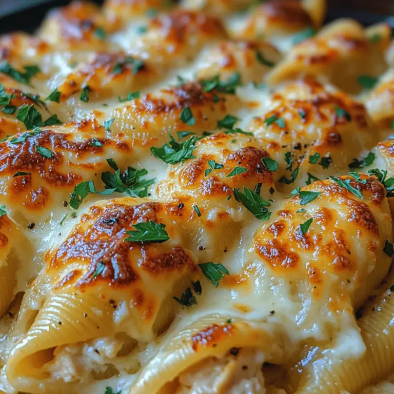 To create the perfect Chicken Alfredo Stuffed Shells, it’s essential to understand the key ingredients that make this dish truly special. Each component plays a vital role in delivering a symphony of flavors that complements the pasta beautifully.