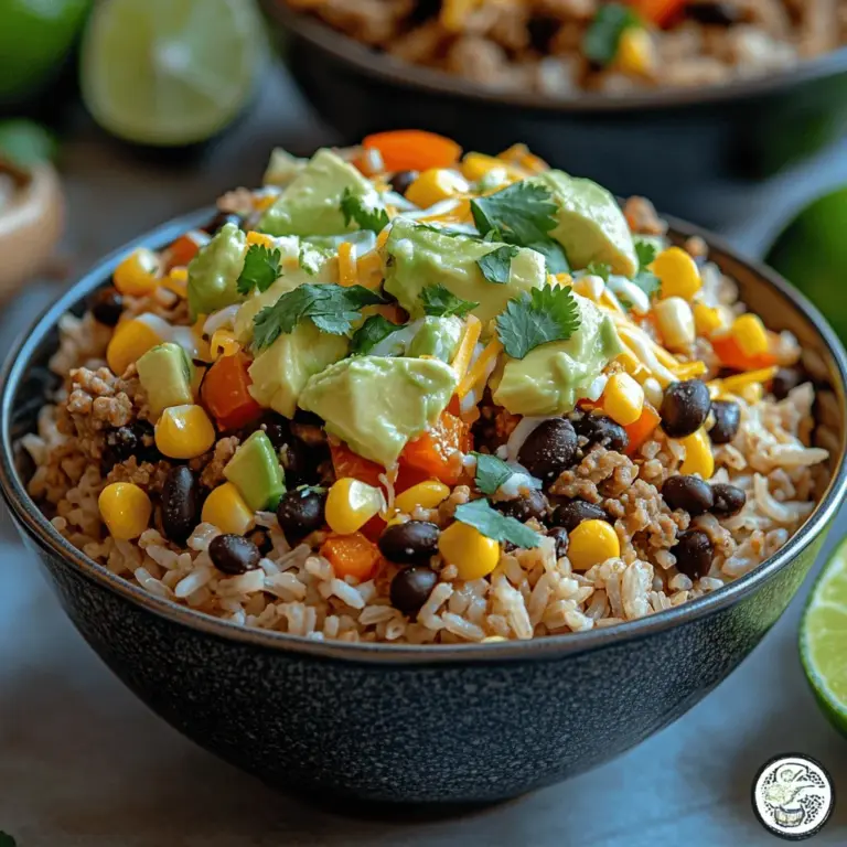 Tex-Mex cuisine is a beloved fusion of flavors that marries traditional Mexican cooking with the culinary influences of Texas. This vibrant style of cooking has captured the hearts and taste buds of food enthusiasts across the United States and beyond. With its bold spices, colorful presentations, and hearty ingredients, Tex-Mex has become a staple in many households, offering a delicious way to enjoy a variety of flavors in one meal. One dish that embodies the essence of Tex-Mex while also catering to health-conscious eaters is the Tex-Mex Fiesta Ground Turkey Rice Bowl.