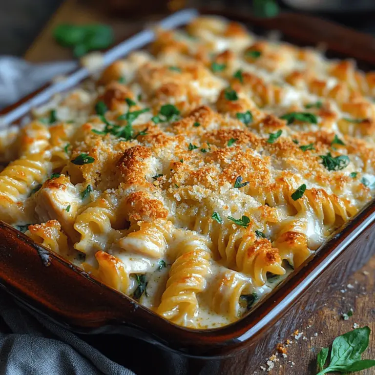 When it comes to comfort food, few dishes hold a candle to the warm embrace of a casserole. Casseroles are the epitome of home-cooked meals, providing a hearty, filling option that pleases both the palate and the soul. Among the myriad of casserole recipes, the Creamy Chicken Alfredo Casserole stands out with its luscious texture, rich flavors, and satisfying ingredients. This dish combines tender chicken, creamy Alfredo sauce, and perfectly cooked pasta into a warm, bubbling masterpiece that is sure to become a family favorite.