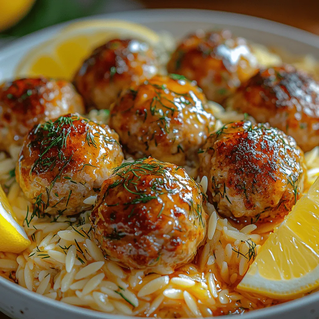 Zesty Greek Chicken Meatballs with Lemon Orzo is a delightful dish that brings the vibrant flavors of Greece right to your dinner table. This recipe is an enticing fusion of zesty herbs, tender chicken, and the refreshing tang of lemon, making it a perfect choice for a family meal, gatherings with friends, or even meal prep for the week ahead. The combination of juicy meatballs and flavorful orzo creates a satisfying meal that is both nutritious and delicious.