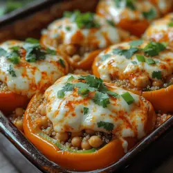Stuffed peppers have long held a cherished place in kitchens around the world, celebrated for their versatility and the endless creativity they inspire. These vibrant vessels, typically filled with a medley of savory ingredients, can be tailored to suit any dietary preference or flavor profile. As more people embrace plant-based diets, the classic stuffed pepper is evolving to include wholesome, nutritious ingredients that don’t compromise on taste. Enter the Spicy Buffalo Chickpea Stuffed Peppers—a delightful, plant-based twist on this beloved dish that promises to excite your taste buds while offering a healthy meal option.